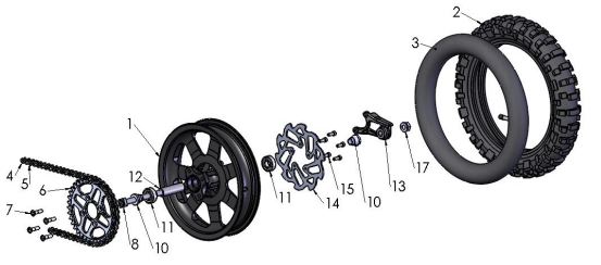 Piñon Trasero Cobra 50cc (ver Menu por Opciones)
