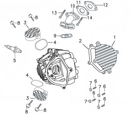 Tapa Cabezote Pitsterpro XTR 250 AC / Kayo T4 2013- 20