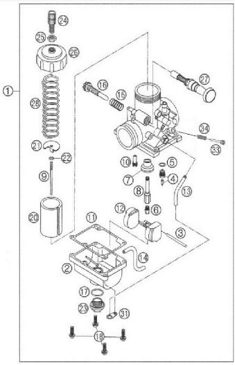 Tornillo & Tuerca Ajuste Cadena Pitsterpro XTR 250 AC 2013-20