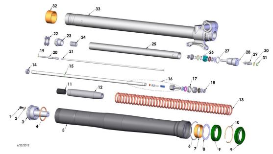 Retenedor Suspension Set Modelos Cobra 32mm (copia)