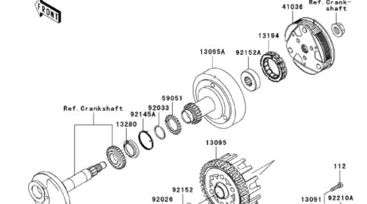 Clutch Kit Kawasaki KLX 110