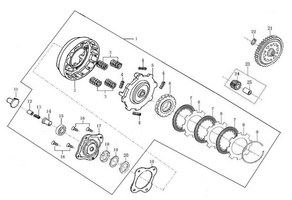 Clutch Plato Presion Pitsterpro STR 125
