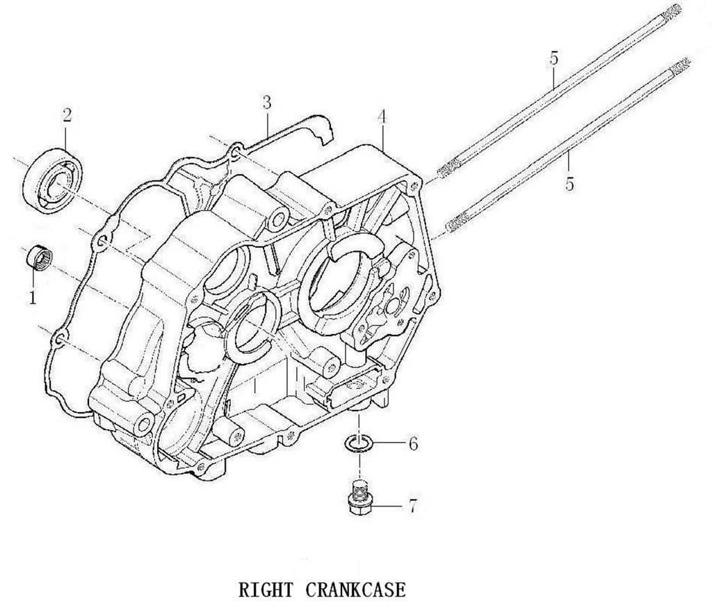 Empaque Centro Motor Pitsterpro XJR MX FXR 110 ss / Kayo TS TSD AY TT 125 TT140