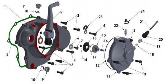 Empaque Clutch Cobra 65cc