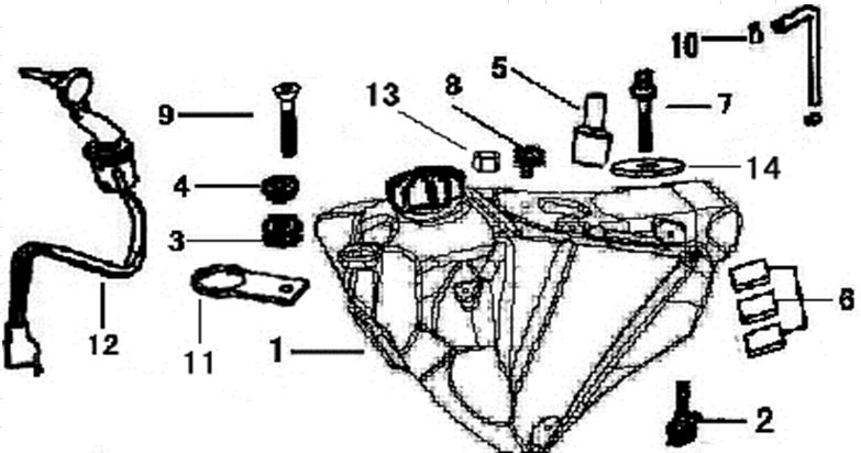 Empaque Llave Gasolina Pitsterpro XTR 250 LC 2009-11