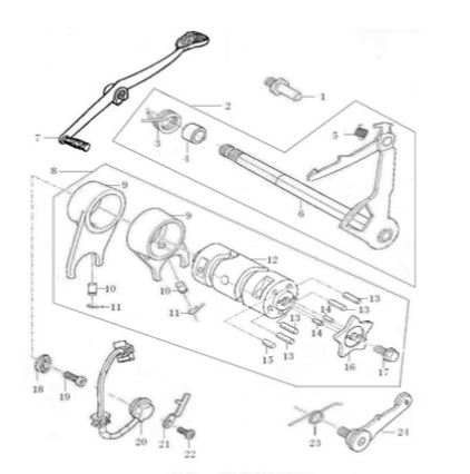 Leva Cambios Pitsterpro Classic 125