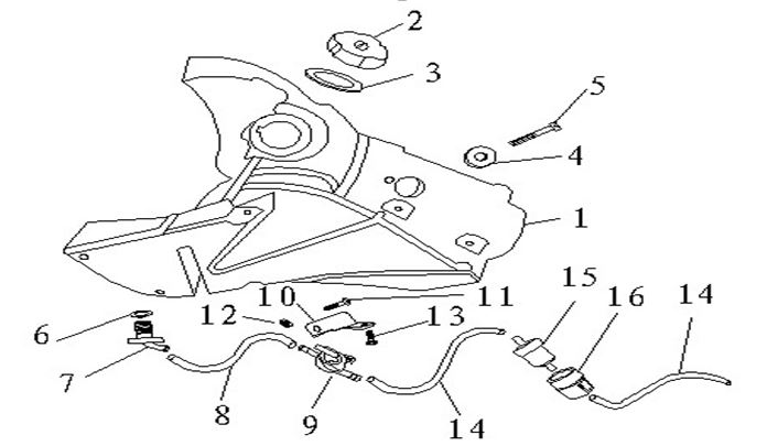 Llave Gasolina Pitsterpro MX110, FXR110, XTR230 o Similar