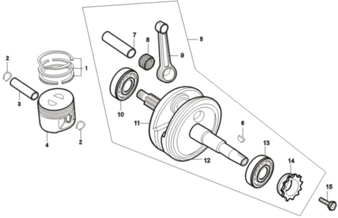 Pin Piston Pitsterpro XTR250 LC 2009-11