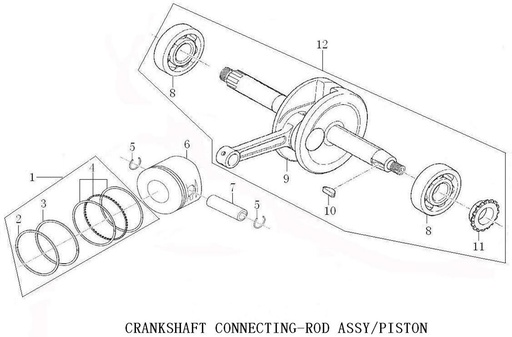 [PB02124-B1/F2] Piston Kit Kayo TD / TT 125