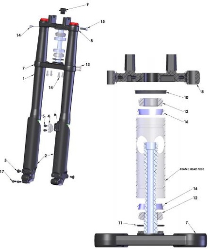 [KCMU0011-BC/B5] Protectores Suspension Cobra Cx 50