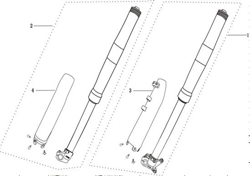 [PB00748-B2/M-X5] Suspension Izquierda Loncin LX 150