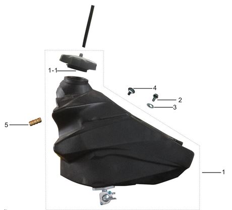[BB02055-B1/18-LXR250] Tapon Tanque Combustible Pitsterpro MX X4R X5 LXR (aluminio)