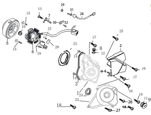 [DC014286-B1/E2] Block Tapas Motor Pitsterpro Classic 125 BLOCK IZQUIERDO (copia)