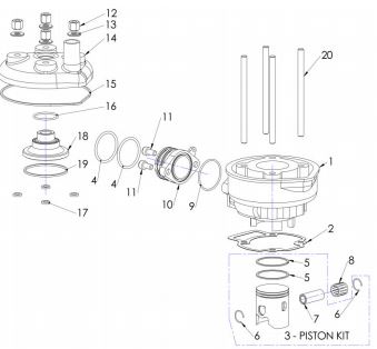 [CXM00023-B1/J7] Empaque Kit Cobra 50