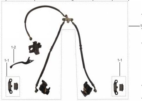 [4040000147-B1/1.8] Freno Delantero Completo Pitsterpro XjR 2019 / Kayo TS TSD (copia)