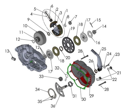 Clutch Corazon Cobra CX 50cc – 5GX