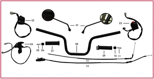 [ST01853-B2/D9] Control Mando Izquierdo Pitsterpro STR