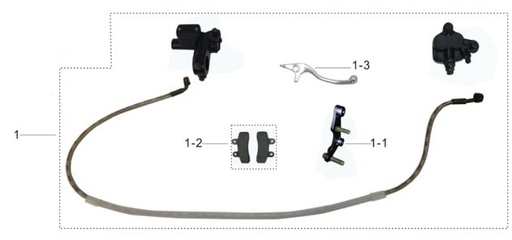 [TSD110075-B3/B4] Freno Delantero Completo Pitsterpro XjR 2019 / Kayo TS TSD