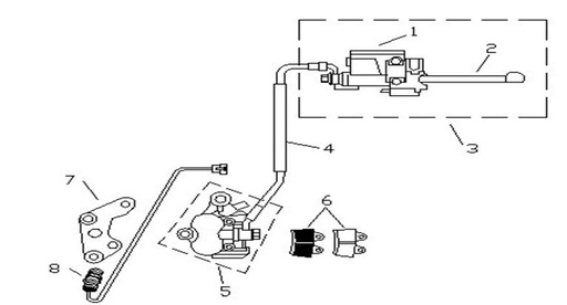 [DC00865-B1/L6-XTRAC] Manguera Freno Delantero Pitsterpro XTR 250 LC 2011-12