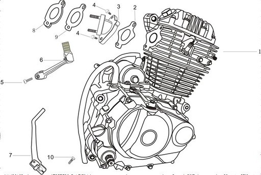 [CM00092-BO-G] Motor Completo Pitsterpro 250cc Manual – XTR AC / Kayo T4 2012-20