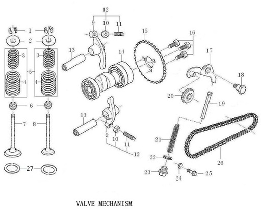 [PB01895-B1/N7] Piñón Tensor Cadena Distribución 90-125cc